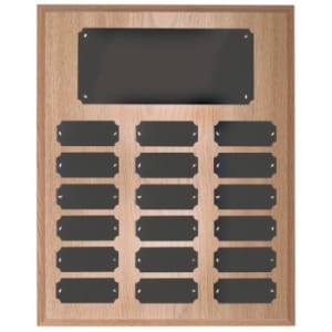 Oak Finish Perpetual Plaque