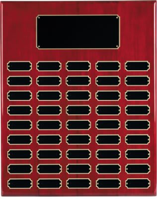 Rosewood Piano Finish Perpetual Plaque