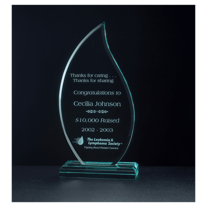 Flame Series Jade Acrylic Award