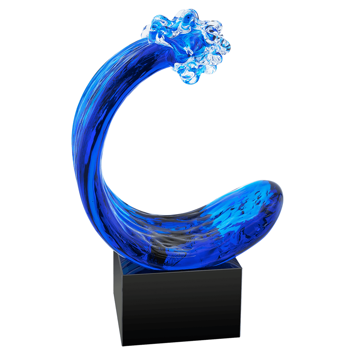 Blue Wave Art Glass