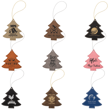 Leatherette Tree Ornament