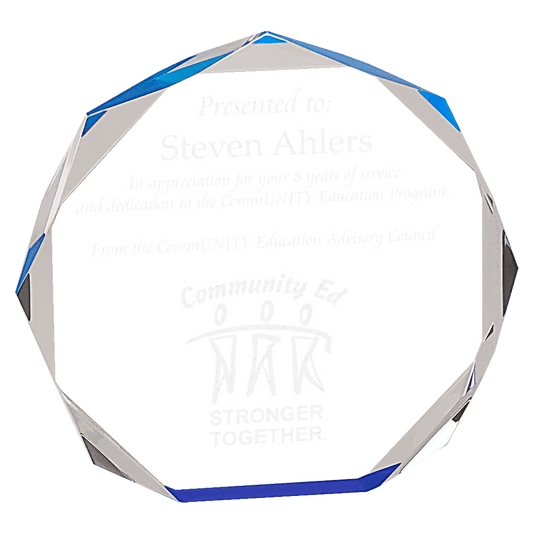 Octagon Acrylic Award