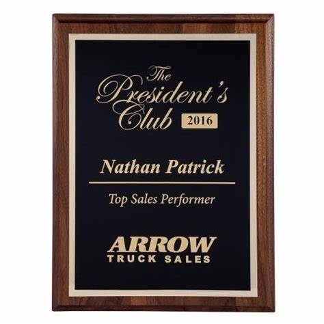 Cherry Finish Plaques