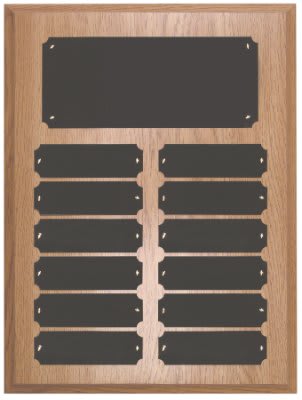 Oak Finish Perpetual Plaque