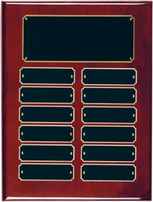 Rosewood Piano Finish Perpetual Plaque