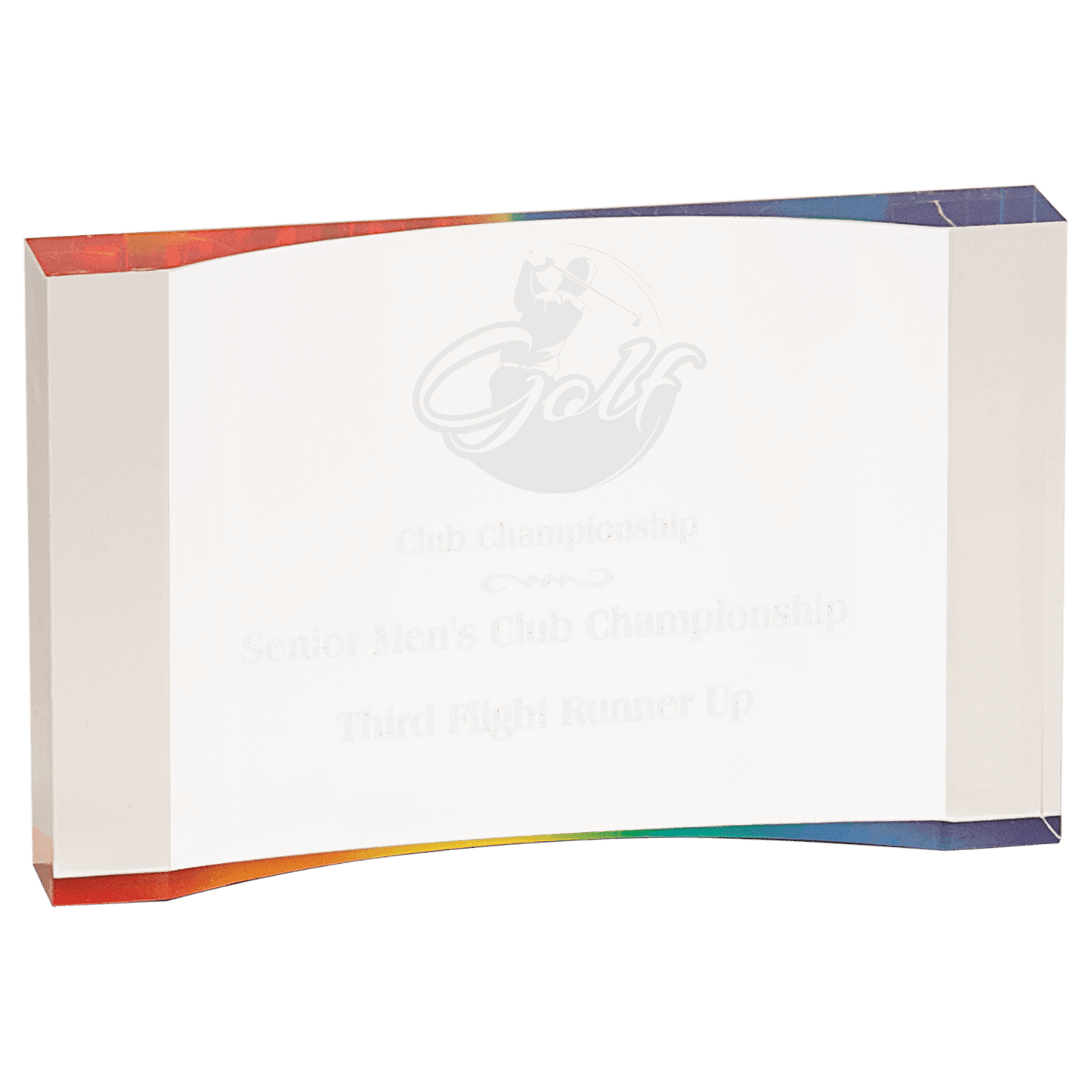 Thick Acrylic Crescent Award