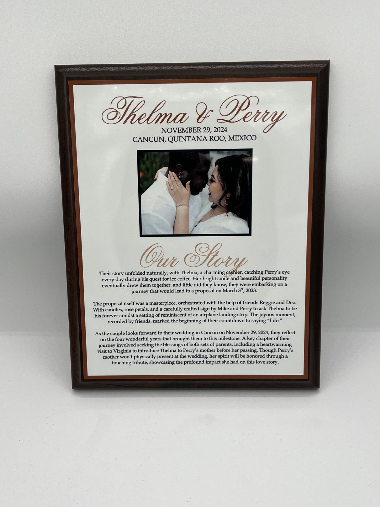 Cherry Finish Plaques