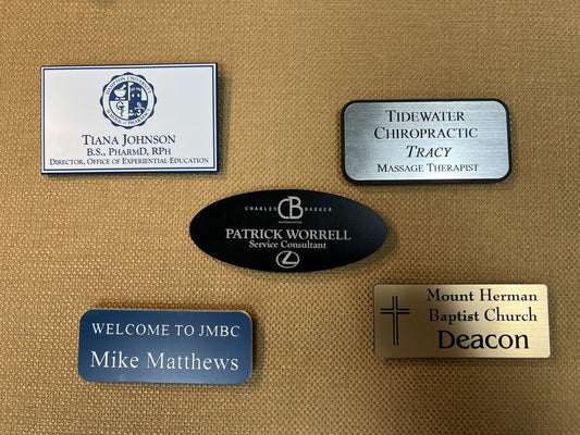 Plastic Name Badge
